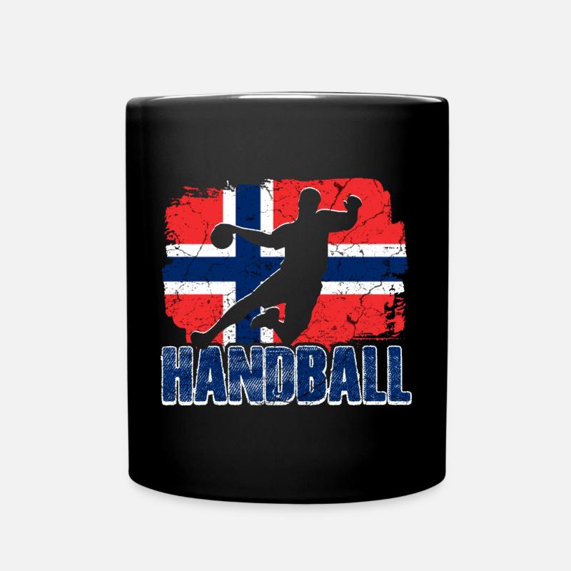 Handball Norvège - Mug uni - noir