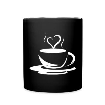 Icône café café icône logo icône illustration - Mug uni - noir - Devant