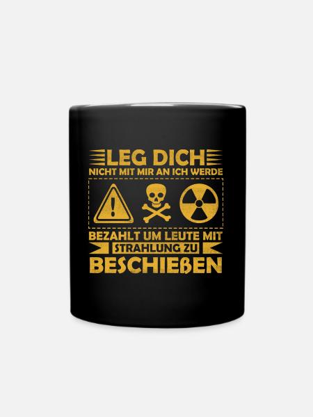 MTRA Medizinisch-Technischer Radiologie Assistent - Tasse einfarbig - Schwarz