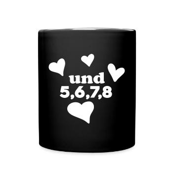 Tanzen Rhythmus Tanz Tänzer Tänzerin - Tasse einfarbig - Schwarz - Vorne
