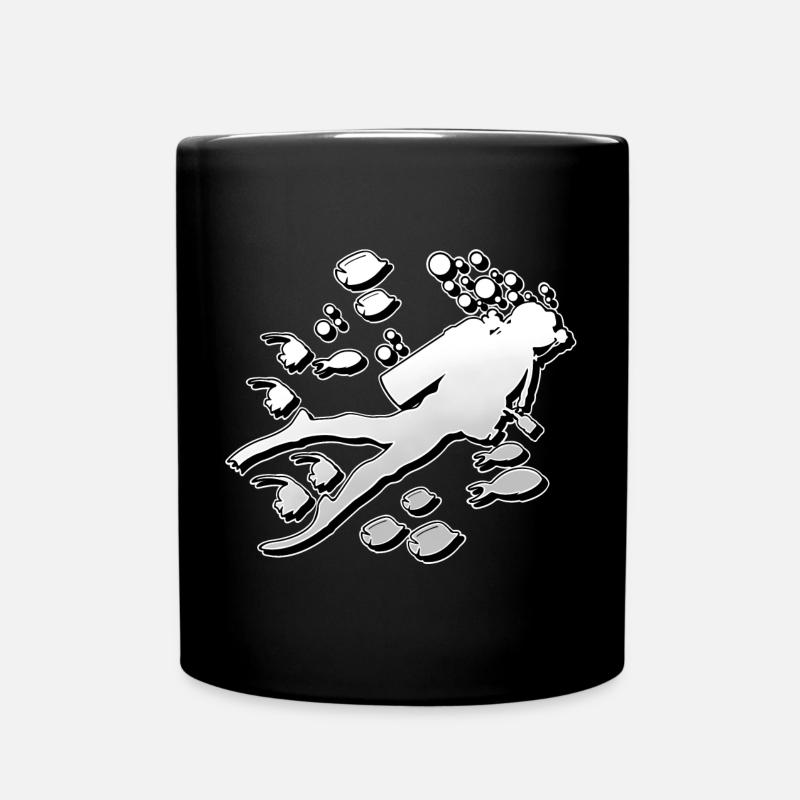 Tauchen Taucher - Tasse einfarbig - Schwarz