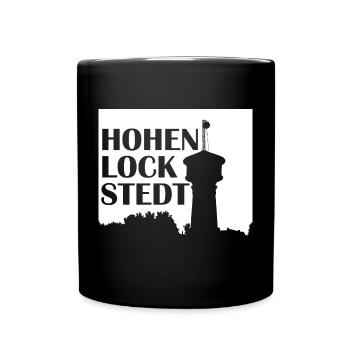 Hohenlockstedt Wasserturm - Tasse einfarbig - Schwarz - Vorne