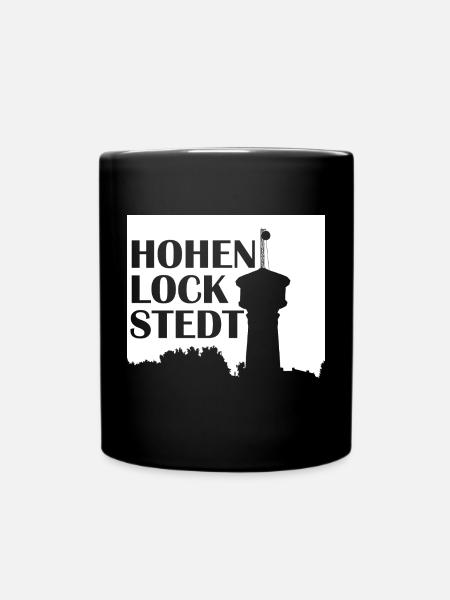 Hohenlockstedt Wasserturm - Tasse einfarbig - Schwarz