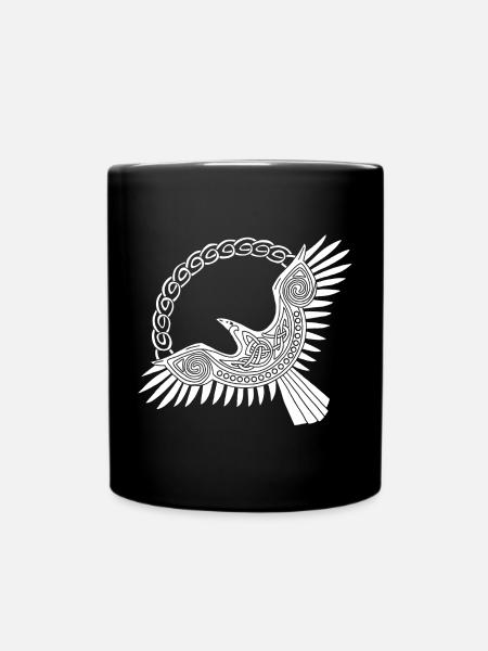 Aigle viking blanc - Mug uni - noir
