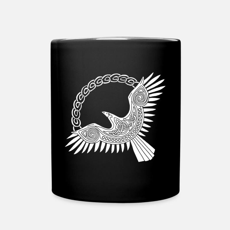 Aigle viking blanc - Mug uni - noir