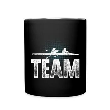 Rowing Rower Rowing Boat Team - Full Colour Mug - black - Front