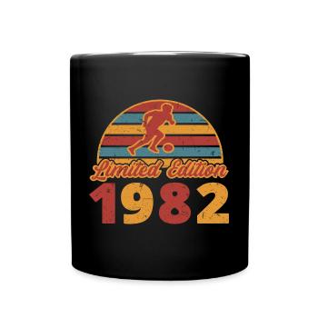 Footballeur Footballeur anniversaire footballeur 1982 - Mug uni - noir - Devant