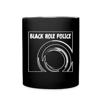James Webb Space Telescope Black Hole Police - Tasse einfarbig - Schwarz - Vorne