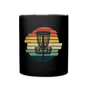 Lecteur de disc golf Rétro Disc Golf Disc Golf Player - Mug uni - noir - Devant