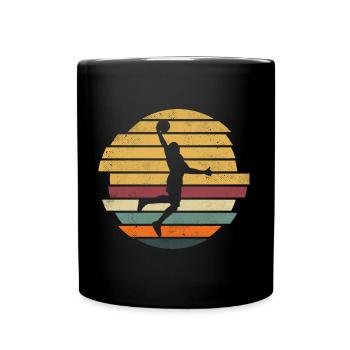Dunking Basketball Player BasketballEr Retro - Full Colour Mug - black - Front