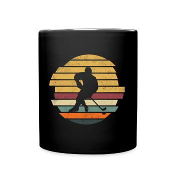 Joueurs de hockey sur glace Hockey sur glace Rétro - Mug uni - noir - Devant