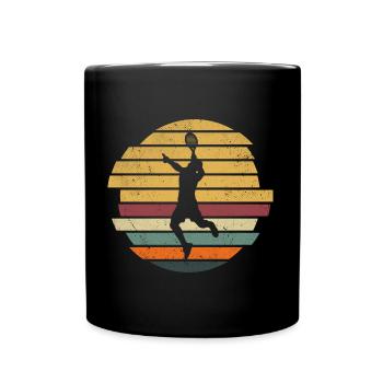 Padel Player Vintage Padel Player Padel Tennis - Full Colour Mug - black - Front