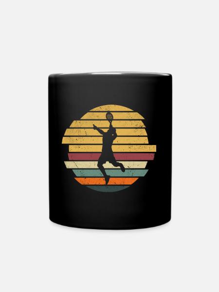 Padel Spieler Vintage Padelspieler Padel-Tennis - Tasse einfarbig - Schwarz