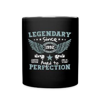 Légendaire depuis 1992 30ème anniversaire cadeau hommes - Mug uni - noir - Devant