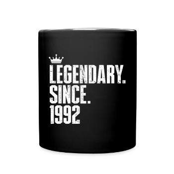 Légendaire depuis 1992 - Mug uni - noir - Devant