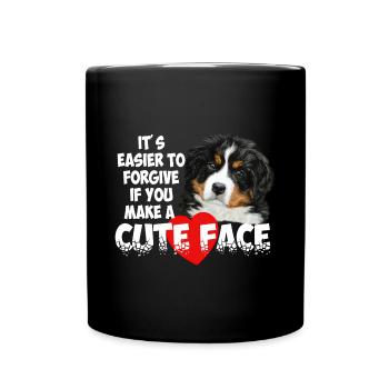 Bouvier bernois - Mug uni - noir - Devant
