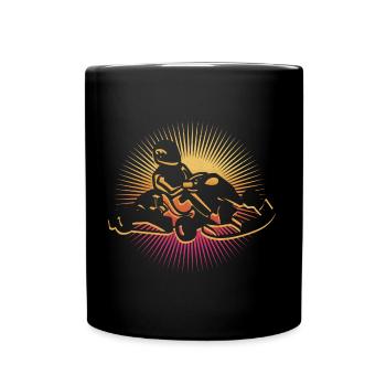 Go-Kart Go-Kart Driver Go Kart Motorsport - Full Colour Mug - black - Front
