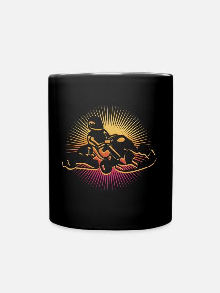 Go-Kart Go-Kart Driver Go Kart Motorsport - Full Colour Mug - black