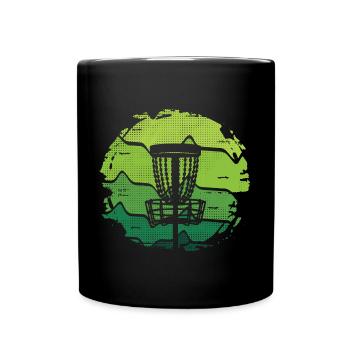 Disc Golf Player Frisbee Friesbeesport Disc Golf - Full Colour Mug - black - Front