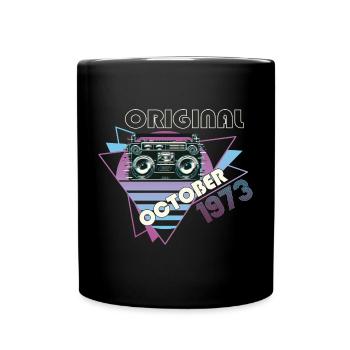 Vintage 1973 Cadeau d’anniversaire Cassette Rétro - Mug uni - noir - Devant