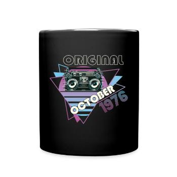 Vintage 1976 Cadeau d’anniversaire Cassette Rétro - Mug uni - noir - Devant