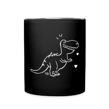 Dinosaure - bébé T-Rex - Mug uni - noir - Devant