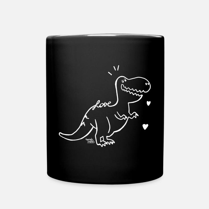 Dinosaur - baby T-Rex - Full Colour Mug - black