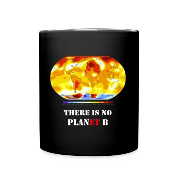 No Plan(et) B (dunkel) - Tasse einfarbig - Schwarz - Vorne