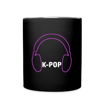 K-Pop Merch for Kpop Fans - Full Colour Mug - black - Front