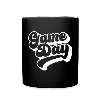 Spieltag Fußballliebhaber Sport Fan Fußball Saison - Tasse einfarbig - Schwarz - Vorne