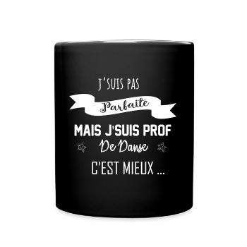PAS PARFAITE DANSE BLANC - Mug uni - noir - Devant