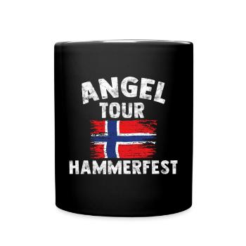 HAMMERFEST - Angel Tour Norvège personnalisable - Mug uni - noir - Devant