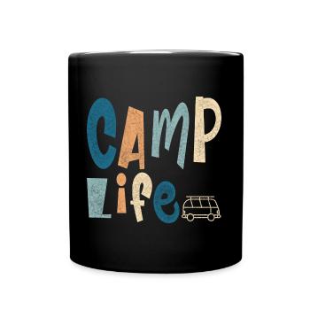 Camp Life - Full Colour Mug - black - Front