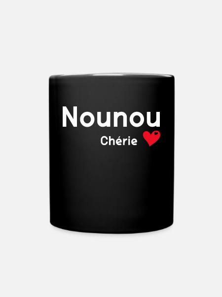 Nounou Cadeau Femme Tatie Bébé - Mug uni - noir