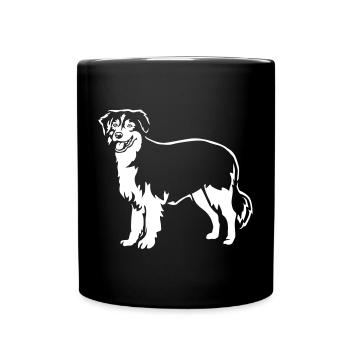 Australian Shepherd "Black Edition" - Full Colour Mug - black - Front