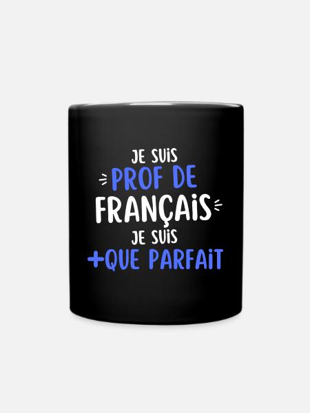 humour prof de français - Mug uni - noir