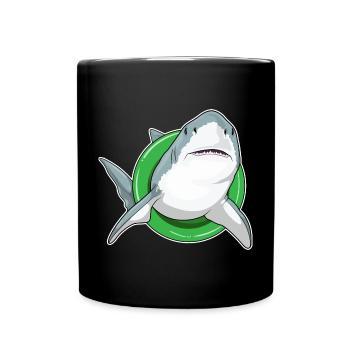Été de nage dans le ring de nage de requins - Mug uni - noir - Devant