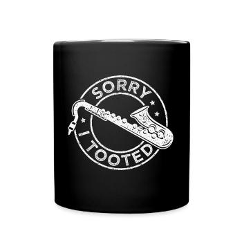 Saxophone Musicien Jazz Saxophoniste Orchestra - Mug uni - noir - Devant