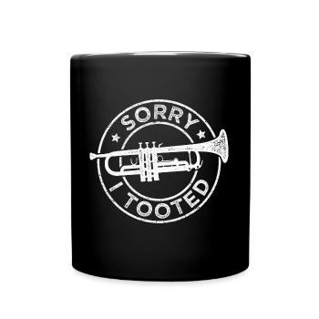 Trumpet Brass Music Trumpeter Orchestra Musicians - Full Colour Mug - black - Front