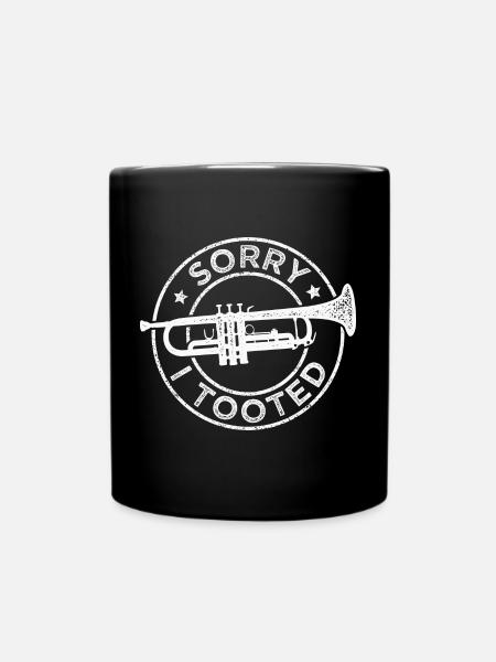 Trompete Blasmusik Trompeter Orchester Musiker - Tasse einfarbig - Schwarz