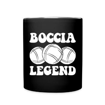 Bocciaspieler Boccia Kugel und Zubehör Boccia - Tasse einfarbig - Schwarz - Vorne