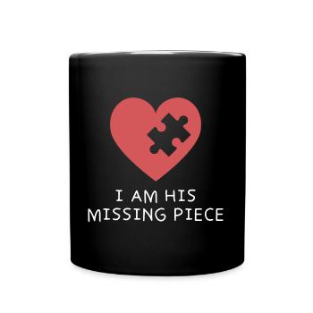 Partenaire Outfit Heart Puzzle Piece - Vous - Mug uni - noir - Devant