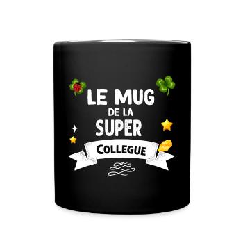 Tasse Pour Femme Collègue Mug Super Collègue - Mug uni - noir - Devant