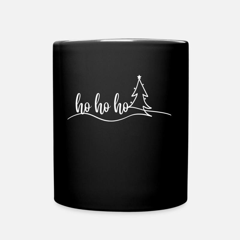 Merry Christmas - hohoho - Tasse einfarbig - Schwarz