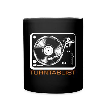 Turntablist - 1210er - Tasse einfarbig - Schwarz - Vorne