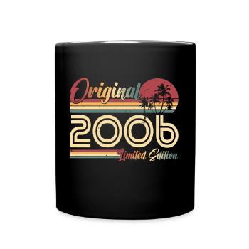 2006 vintage anniversaire rétro vintage cadeau - Mug uni - noir - Devant