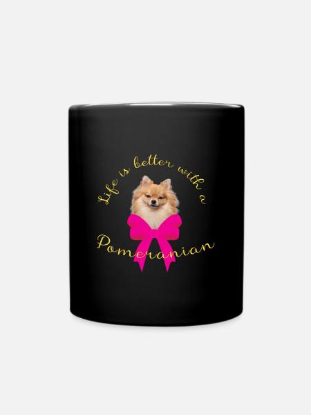 Poméranien - Mug uni - noir