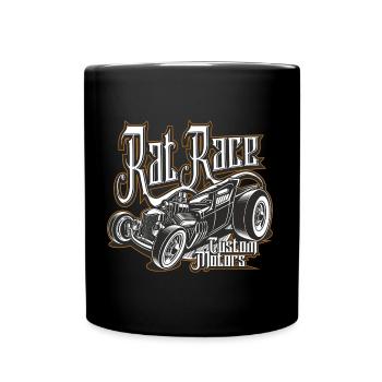 Rat Race - Hot Rod Style - Full Colour Mug - black - Front