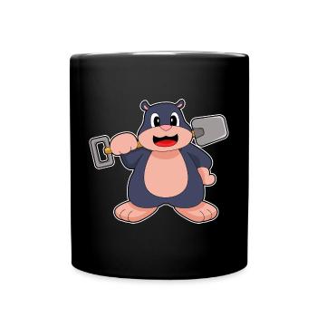 Minage de la pelle des mineurs de taupe - Mug uni - noir - Devant