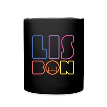 Lisboa Portugal Souvenir portugais Lisbonne - Mug uni - noir - Devant